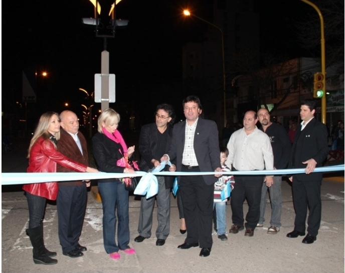 La inauguración del «bulevar-bulevar», el 8 de octubre de 2012. 